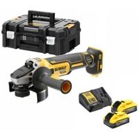 DeWalt dcg405h2t-qw | 18v xr brushless haakse slijper | 125mm | met 2x 5.0ah powerstack accu | in tstak koffer dcg405h2t-qw - thumbnail