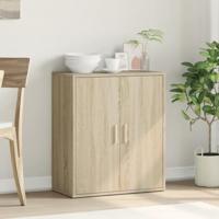 Dressoir 60x31x70 cm bewerkt hout sonoma eikenkleurig - thumbnail