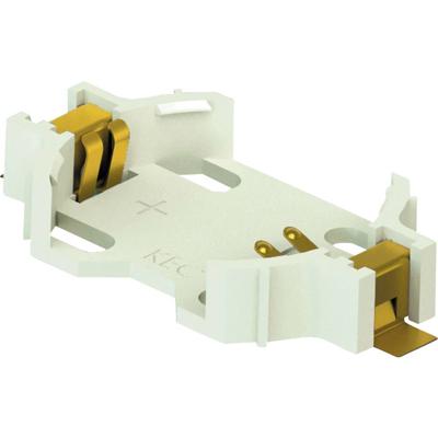 Keystone Electronics 1058 Knoopcelhouder 1x CR2032 Horizontaal, Oppervlakte montage SMD (l x b x h) 28.40 x 16 x 5 mm Keystone Electronics 1058 Knoopcelhouder 1x CR2032 Horizontaal, Oppervlakte montage SMD (l x b x h) 28.40 x 16 x 5 mm