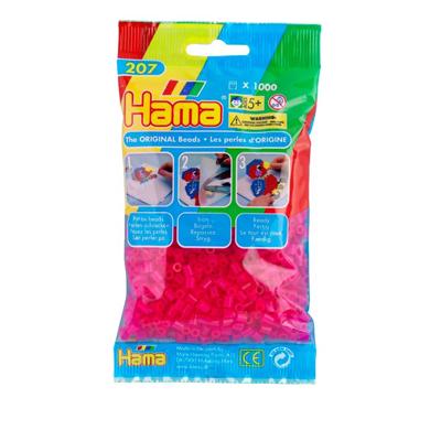 Hama strijkkralen 1000 stuks fuchsia