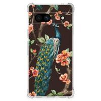 Google Pixel 7A Case Anti-shock Pauw met Bloemen - thumbnail