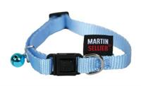 Martin kattenhalsband nylon uni blauw - thumbnail