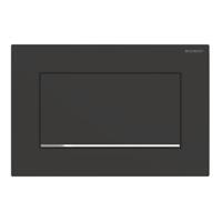 Geberit Drukplaat Sigma 10 Square SF Mat Zwart - thumbnail