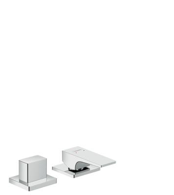 Hansgrohe Metropol 2-gats badrandmengkraan met rechte greep, chroom