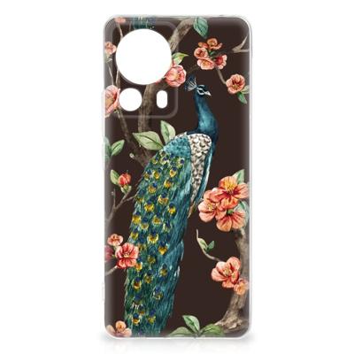 Xiaomi 13 Lite | TPU Hoesje | Pauw met Bloemen