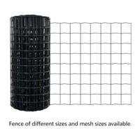VidaXL Euro hek grijs 0,8 x 10 m pvc-gecoat ijzer - thumbnail