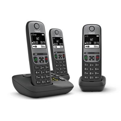 Gigaset A705A Trio Huistelefoon Zwart Gigaset A705A Trio Huistelefoon Zwart