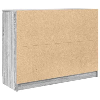 Dressoir met lades 100,5x35x76 cm spaanplaat grijs Sonoma