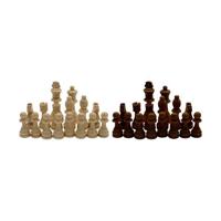 GAMES RECORDS CHESS WOODEN 11 CM ( WHITE+BLACK) - thumbnail