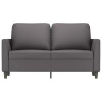 Tweezitsbank 120 cm kunstleer grijs - thumbnail