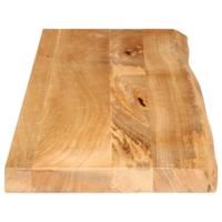 Tafelblad met natuurlijke rand 120x40x3,8 cm massief mangohout - thumbnail