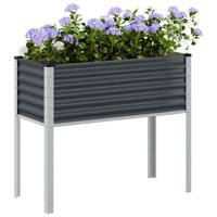 VidaXL Plantenbak antraciet 100x45x90 cm staal - thumbnail