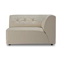 HKliving Vint bank right 1,5-seat Pure Ivory - thumbnail