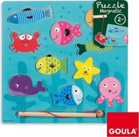 Goula vissen magneetpuzzel - 10 stukjes - thumbnail