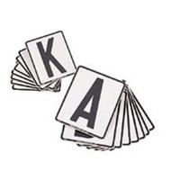 Dressuurletters klein 8 letters 16 x 19 cm - thumbnail