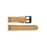 TW Steel horlogeband TWB66 Leder Beige 24mm + wit stiksel - thumbnail