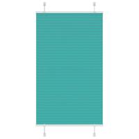 VidaXL Plissé rolgordijn 70x150 cm stofbreedte 69,4 cm petrol groen - thumbnail