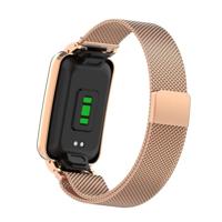 Milanese loop bandje met case - Champagne goud - Xiaomi Smart Band 7 Pro - thumbnail