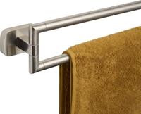 Ben Mykanto handdoekhouder geborsteld nikkel - thumbnail