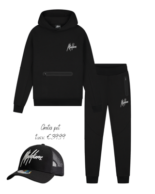 Malelions winter tracksuit jongens - zwart - Sport Counter + GRATIS PET!