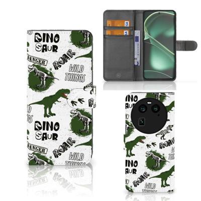 Telefoonhoesje | Met pasjeshouder | voor OPPO Find X6 Dinosaurus Telefoonhoesje | Met pasjeshouder | voor OPPO Find X6 Dinosaurus