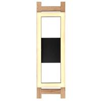 Globo Design wandlampIlla zwart met hout - 67266W - thumbnail