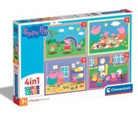 Clementoni Peppa Pig puzzel 4-in-1 - thumbnail