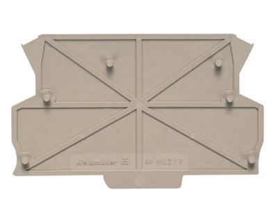 Weidmüller AP MCZ1.5 DIN-rail-behuizing eindstuk Gesloten 1.5 x 55.85 50 stuk(s)