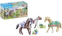 PLAYMOBIL World Of Horses 3 paarden met accessoires 71356 - thumbnail