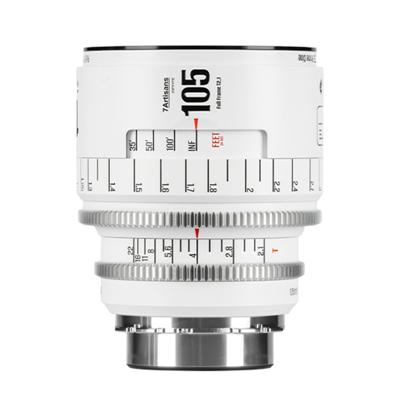 7Artisans INFINTE 105mm T2.1 Full-Frame Wit - PL-mount