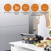 Contactgrillstand Tristar GR2853 2000W Roestvrij staal - thumbnail