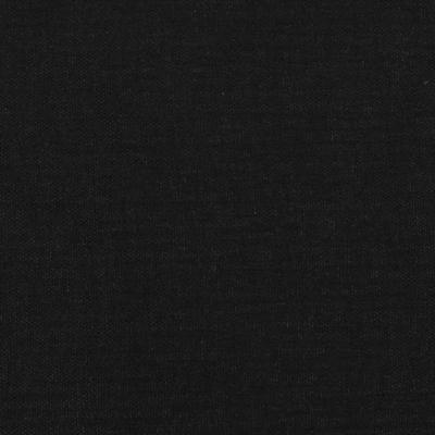 Hoofdbord met randen 183x16x118/128 cm stof zwart - thumbnail