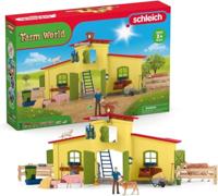 Schleich Farm World - Grote stal, geel speelfiguur - thumbnail