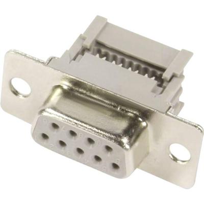 HARTING 09661187500 D-sub female connector 180 ° Aantal polen: 9 Snijklem 1 stuk(s)