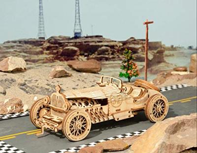 Robotime ROKR 3D houten Grand Prix Car pionierssportwagen