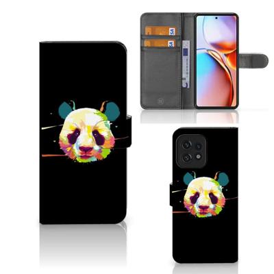 Motorola Edge 40 Pro Leuk Hoesje Panda Color | Portemonnee hoesje