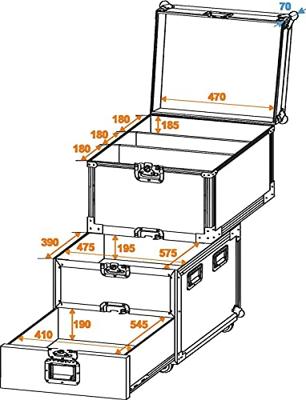 Roadinger Roadinger Universal Case Flightcase (l x b x h) 830 x 640 x 920 mm - thumbnail