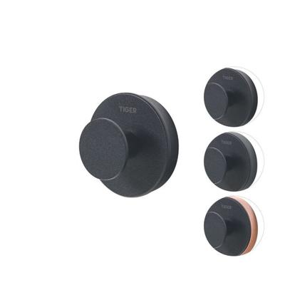 Tiger Handdoekhaak Urban Groot Rond Mat Zwart