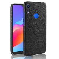 Shockproof Crocodile Texture PC + PU Case for Huawei Honor 8A (Black) - thumbnail
