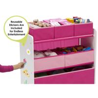 Delta Children TB83213GN Houten Opbergkast 62,5cm Herbruikbare Stickers - thumbnail