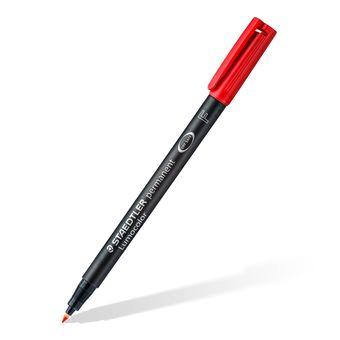 Staedtler Lumocolor permanent F DRY SAFE 318 WP4 Permanent marker Rood, Blauw, Groen, Zwart Watervast: Ja
