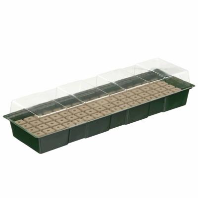 Kweekbakset met groeimedium 64 vaks