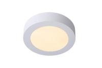 Lucide BRICE-LED - Plafonnière Badkamer - Ø 18 cm - LED Dimb. - 1x12W 3000K - IP44 - Wit - thumbnail