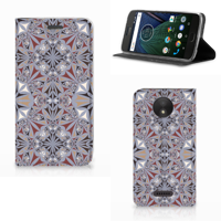 Motorola Moto C Plus Standcase Flower Tiles - thumbnail