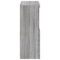 Bijzetkast met LED bewerkt hout grijs sonoma eikenkleurig - thumbnail