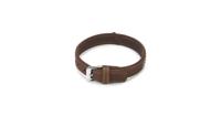 Beeztees buffalo - halsband hond - leer - bruin - 45 cm x 24 mm - thumbnail
