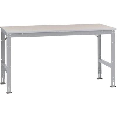 Manuflex AU6121.9006 Werk aanschuiftafel universele standaard met melamine schijf, bxdxh = 2000 x 1000 x 760-870 mm Aluminium-zilver Manuflex AU6121.9006 Werk aanschuiftafel universele standaard met melamine schijf, bxdxh = 2000 x 1000 x 760-870 mm Aluminium-zilver