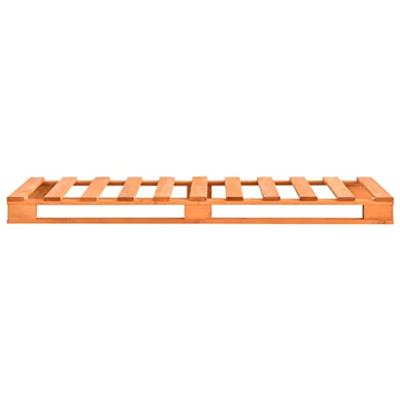 Bedframe pallet massief grenenhout bruin 100x200 cm