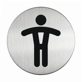 Infobord pictogram Durable 4905 wc heren rond 83mm