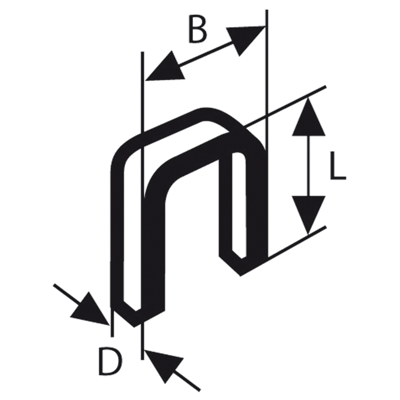 Bosch Accessoires Nieten Type 55 6X108X28mm | 1000 stuks - 2609255830